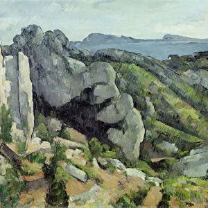 Rocks at L Estaque, 1879-82 (oil on canvas)