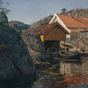 Between rocks, Mol, Nye-Hellesund, 1899