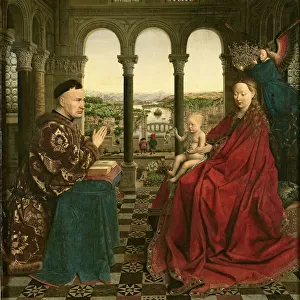 The Rolin Madonna (The Virgin and Chancellor Rolin), c. 1435 (panel)