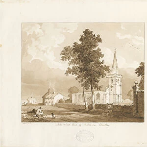 Rolleston Church: red-sepia drawing, 1836 (drawing)