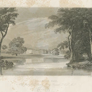 Rolleston Hall: line engraving, nd [c 1840] (print)
