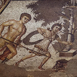 Roman Art: Mosaic of the seasons from the courtyard of the Constantine villa of "