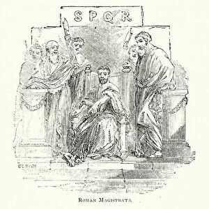 Roman magistrate (engraving)