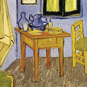 The room of Vincent Van Gogh in Arles (detail) 1889 (oil on canvas)