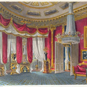 The Rose Satin drawing room, Carlton House, looking south-west, engraved by R. Reeve (fl