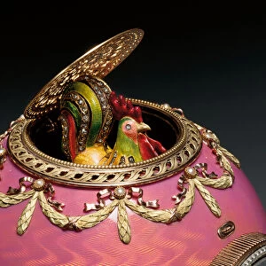 The Rothschild Faberge Egg, 1902 (gold, silver, enamel, seed pearls & precious stones)