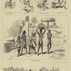 Round the World Yachting in the "Ceylon", XII, Madras (engraving)