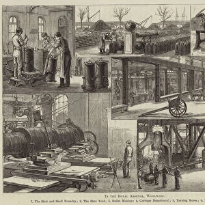 In the Royal Arsenal, Woolwich (engraving)