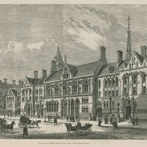 The Royal Courts of Justice: The Carey Street front (engraving)