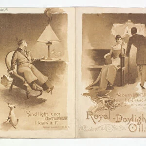 Royal Daylight Oil advertising leaflet, back and front covers