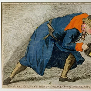 The Royal Extinguisher, or Gulliver Putting Out the Patriots of Lilliput, published by S
