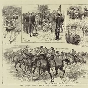 The Royal Horse Artillery Sports at Canterbury (engraving)