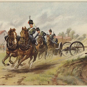 The "Royal Horse Artillery"(colour litho)