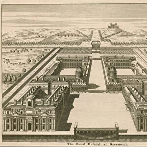 The Royal Hospital at Greenwich, London (engraving)