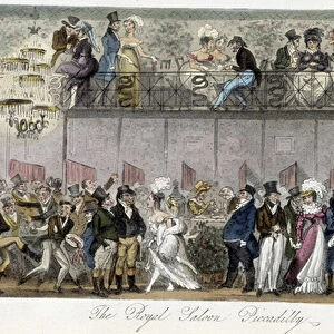 The Royal Saloon Piccadilly - in "The English Spy"