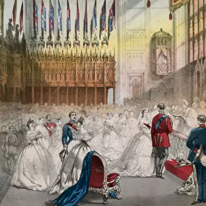 Royal Wedding March (colour litho)