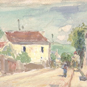 The Rue de l Hermitage, Pontoise, 1873-75 (w / c, pencil & gouache on wove paper)