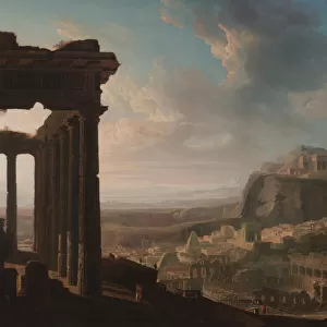 Ruins of an Ancient City, c. 1810-20 (oil on paper, mounted on canvas)