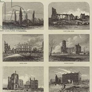 Ruins of Chicago after the Fire (engraving)