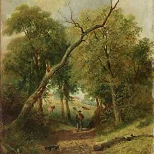 Rural Scene, 1864 (oil on board)