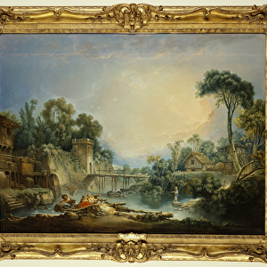 The Rustic Bridge, c. 1756 (oil on canvas)