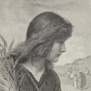 Ruth - by Henry Ryland (engraving)