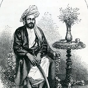 Said Majid, Sultan of Zanzibar (engraving)