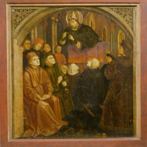 Saint Ambrose preaching in Milan, form the Altarpiece of Saint Augustine, c