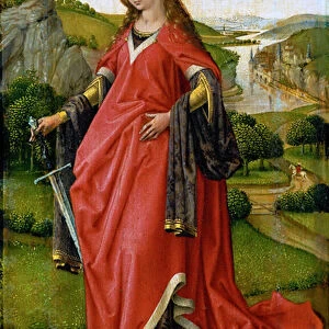 Saint Catherine - Rogier van der Weyden (ca. 1399-1464). Oil on wood, c. 1430 or c. 1451