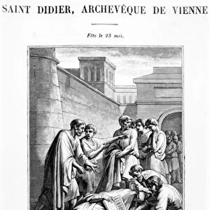 Saint Desideius, Archbishop of Vienne (engraving)