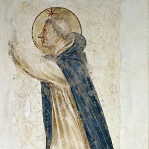 Detail of Saint Dominic (fresco) 1442