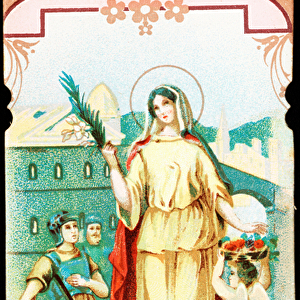 Saint Dorothea, Virgin and Martyr. 20th century (print)