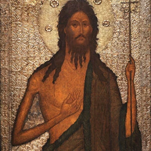 Saint John the Baptist par Russian icon, c. 1560 - Tempera on panel