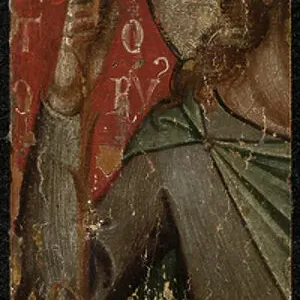 Saint John the Baptist (reverse of panel), mid-1300s (tempera on panel) (see also 5242334-37)