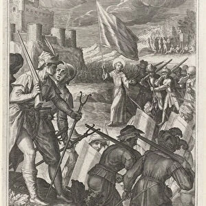 Saint John of Capistrano (1386-1456) leads the Christian forces in the siege of Belgrado