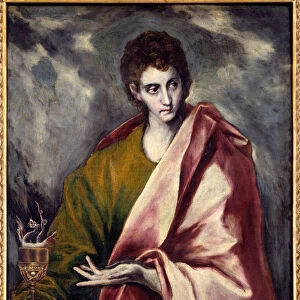 Saint John the Evangelist Painting by Domenikos Theotokopoulos dit El Greco (1541-1614
