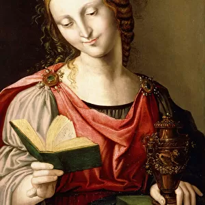 Saint Mary Magdalene, (oil on panel)