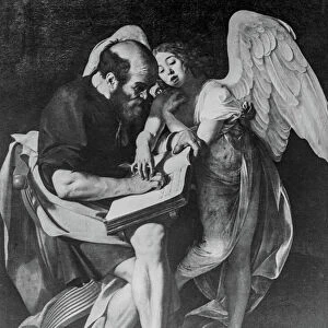Saint Matthew and the Angel (destroyed artwork), 1602 (oil on canvas)