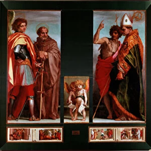 Saints Michael, John Gualbert, John the Baptist, Bernardo degli Uberti Predelle of