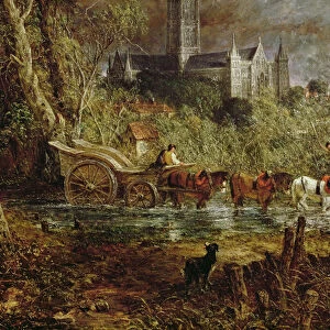 Salisbury Cathedral From the Meadows, 1831 (detail of 1560)