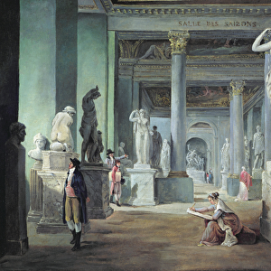 The Salle des Saisons at the Louvre, c. 1802 (oil on canvas)