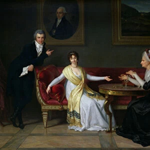 The Salucci family, 1800 (oil on canvas)