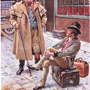 Sam Weller and his Father, illustrations for Character Sketches from Dickens