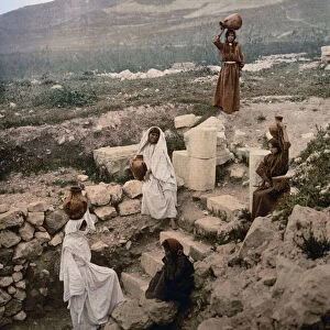 The Well of the Samaritans at Nablus, c. 1900 (photomechanical print)