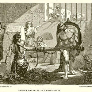 Samson Bound by the Philistines (engraving)