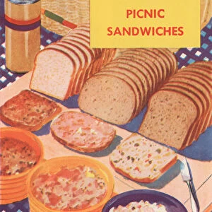 Sandwiches: For A Picnic, 1931 (screen print)