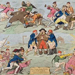 Sans-Culottes Feeding Europe with the Bread of Liberty, published by Hannah Humphrey in