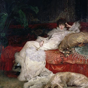Sarah Bernhardt (1844-1923) 1876 (oil on canvas)