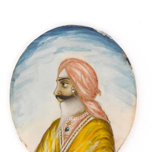 Sardar Chattur (or Chattar) Singh, 1845 circa (miniature on ivory)