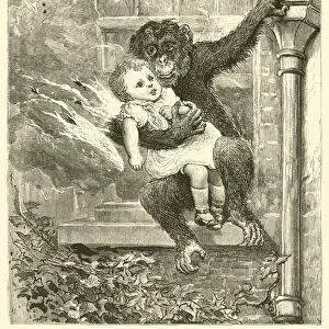 Saved by a Monkey (engraving)